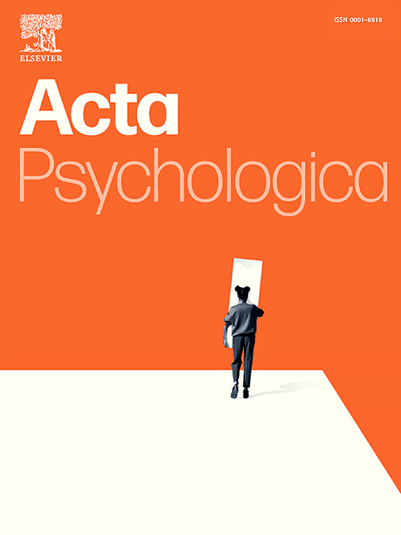 Portada de Acta Psychologica