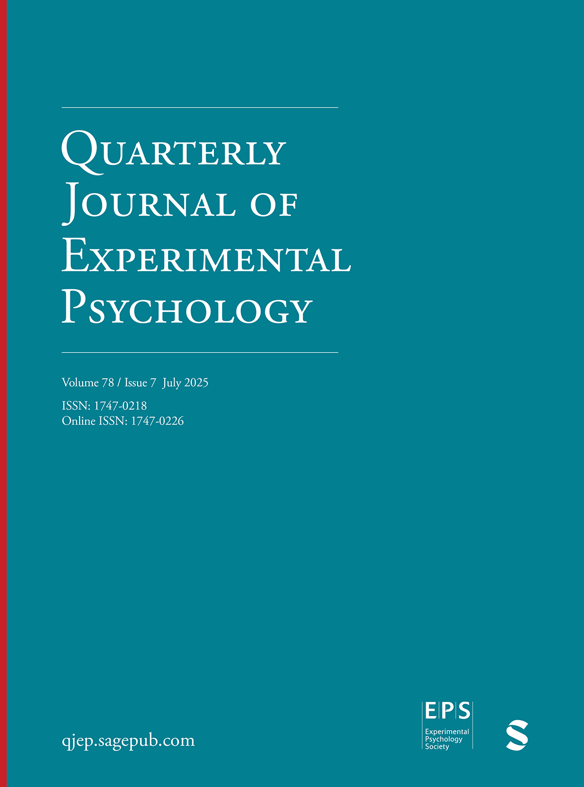 Portada de Quarterly Journal of Experimental Psychology
